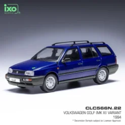 Volkswagen Golf (MK III) Variant - 1994 - Blå - Ixo Models - 1:43