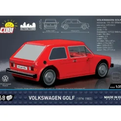 Volkswagen Golf - Röd - 24613 - COBI - 1:35