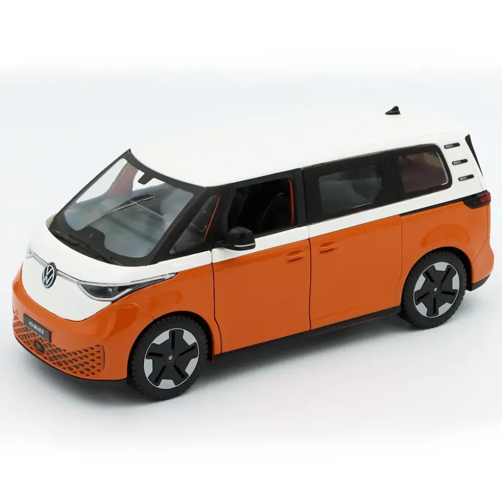 Volkswagen ID. Buzz - 2023 - Orange och Vit - Maisto - 1:24