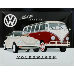 Volkswagen - Meet the Classics - Plåtskylt - 40x30 cm