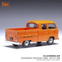 Volkswagen T2B Double Cabin - 1982 - Orange - Ixo Models - 1:43