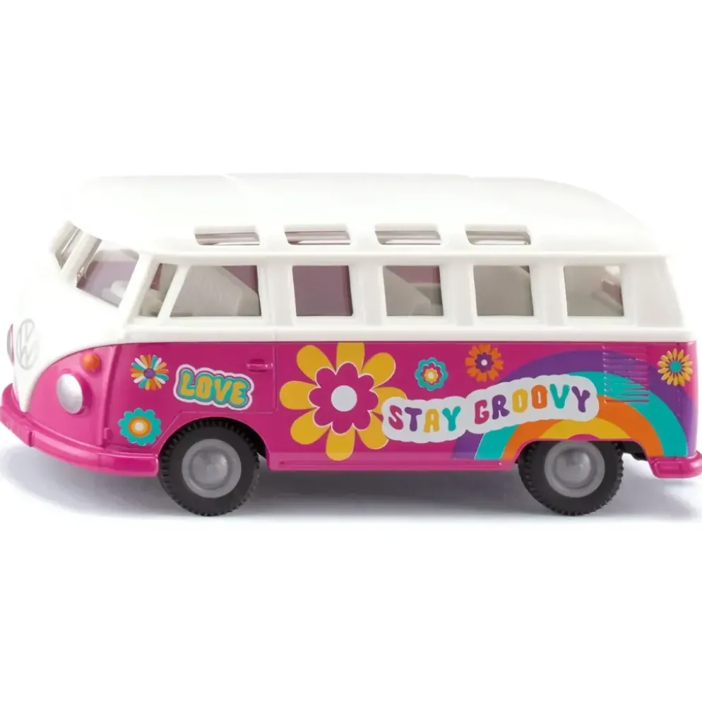 Volkswagen T1 Samba - Rosa - Siku - 9 cm