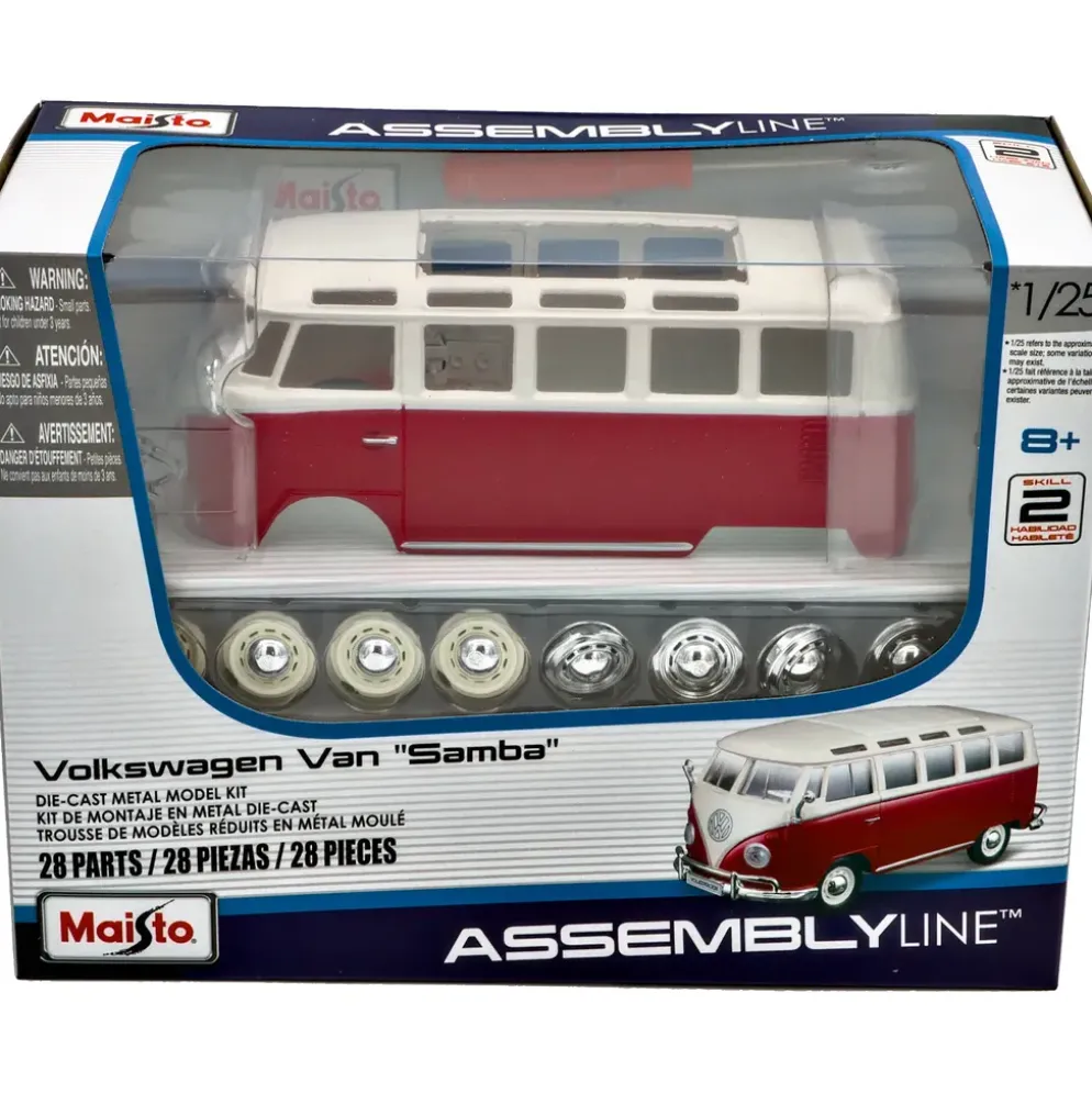 Volkswagen T1 Van "Samba" - Byggsats - Maisto - 1:25