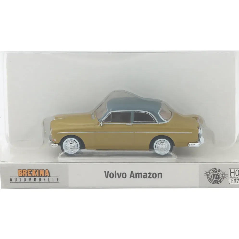 Volvo Amazon - Mörkgul/Grå - Brekina - 1:87