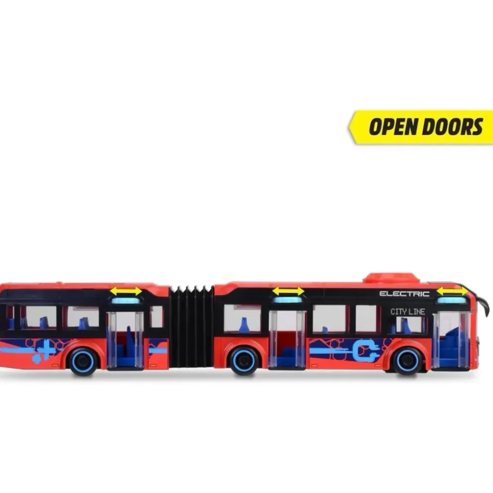Volvo City Bus - Röd - Dicke Toys - 40 cm