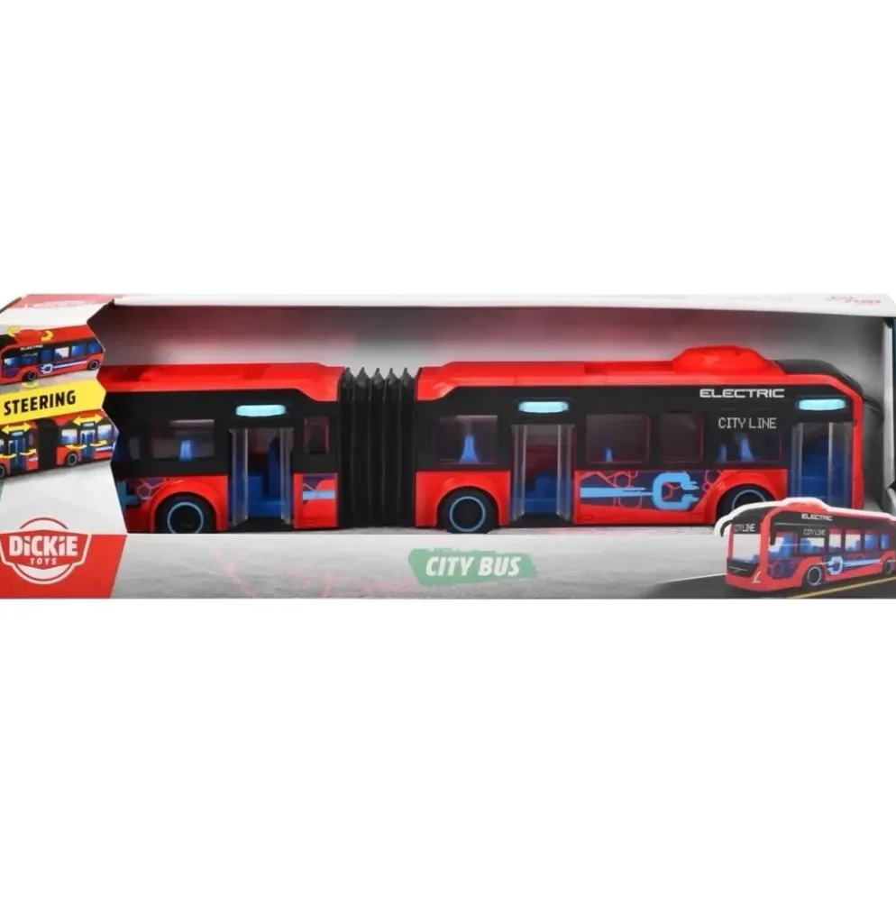 Volvo City Bus - Röd - Dicke Toys - 40 cm