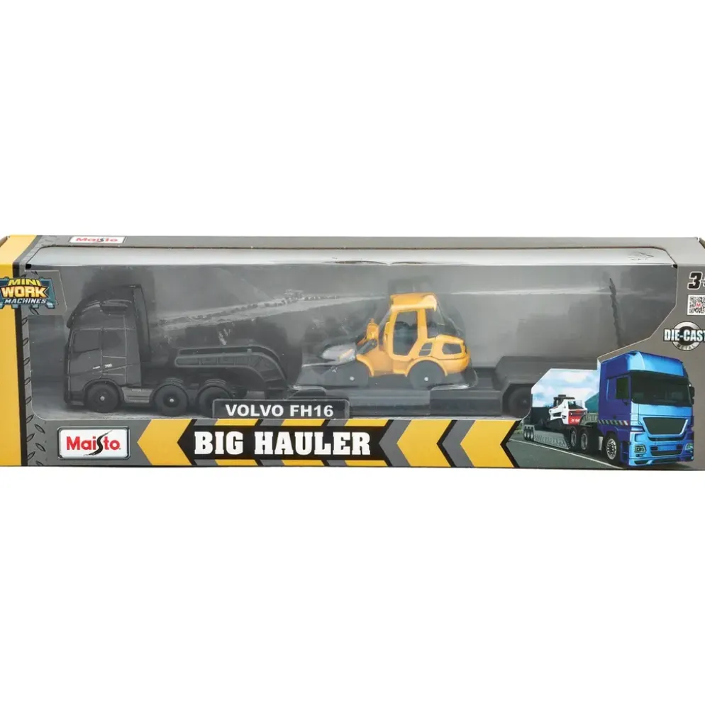 Volvo FH16 med trailer och Volvo kompakthjullastare - Maisto