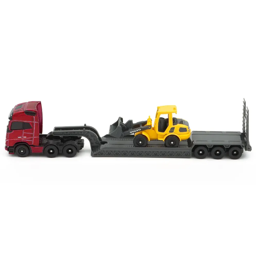 Volvo FH16 med trailer och Volvo L25H - Maisto