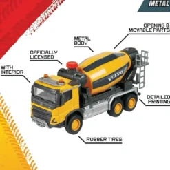 Volvo FMX Cementbil - Truck Cement Mixer - Majorette - 19 cm