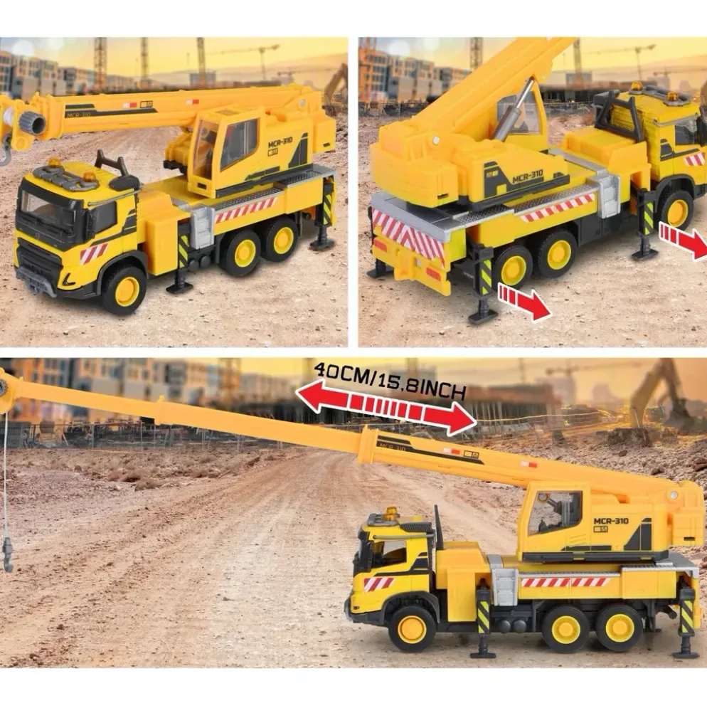 Volvo FMX Kranbil - Truck Crane - Majorette - 19 cm