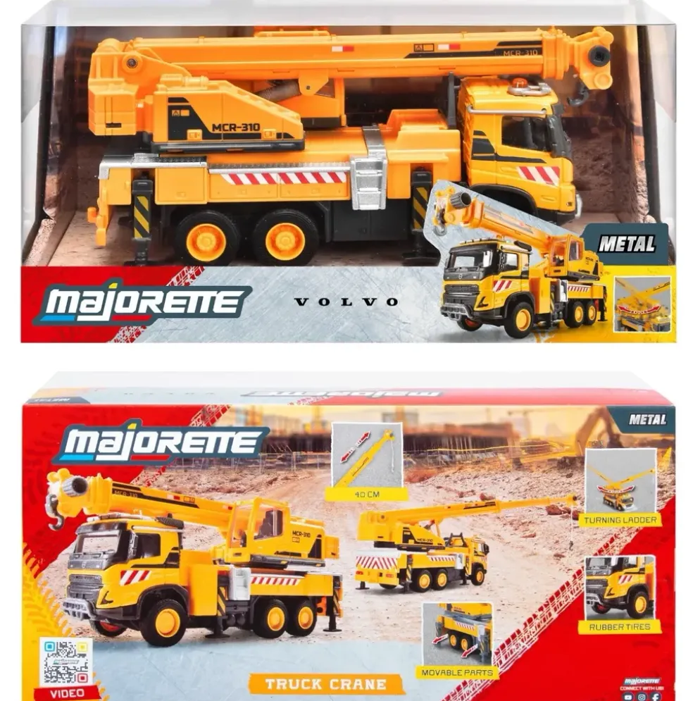 Volvo FMX Kranbil - Truck Crane - Majorette - 19 cm