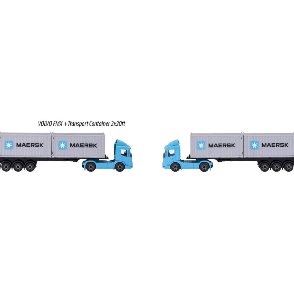 Volvo FMX Transporter Container 2x20 ft - MAERSK - Majorette