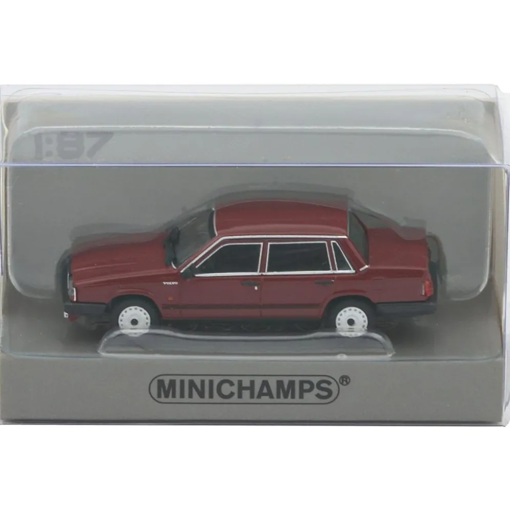 Volvo 740 GL - 1986 - Mörkröd - Minichamps - 1:87