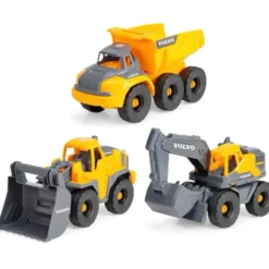 Volvo Grävare Hjullastare Dumper Tough Workers - Dickie Toys