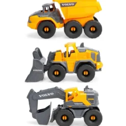 Volvo Grävare Hjullastare Dumper Tough Workers - Dickie Toys