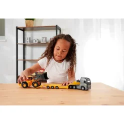 Volvo L350H + FH16 Dragbil med Trailer - Majorette - 35 cm