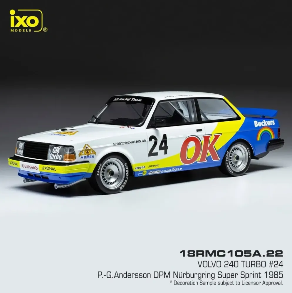 Volvo 240 Turbo #24 P-G Andersson 1985 - Ixo Models - 1:18