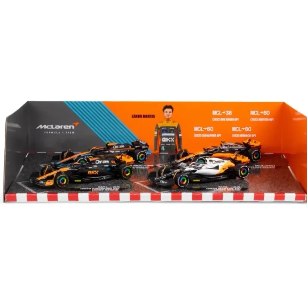 4 x Lando Norris - McLaren Formula 1 Team - Bburago - 1:43