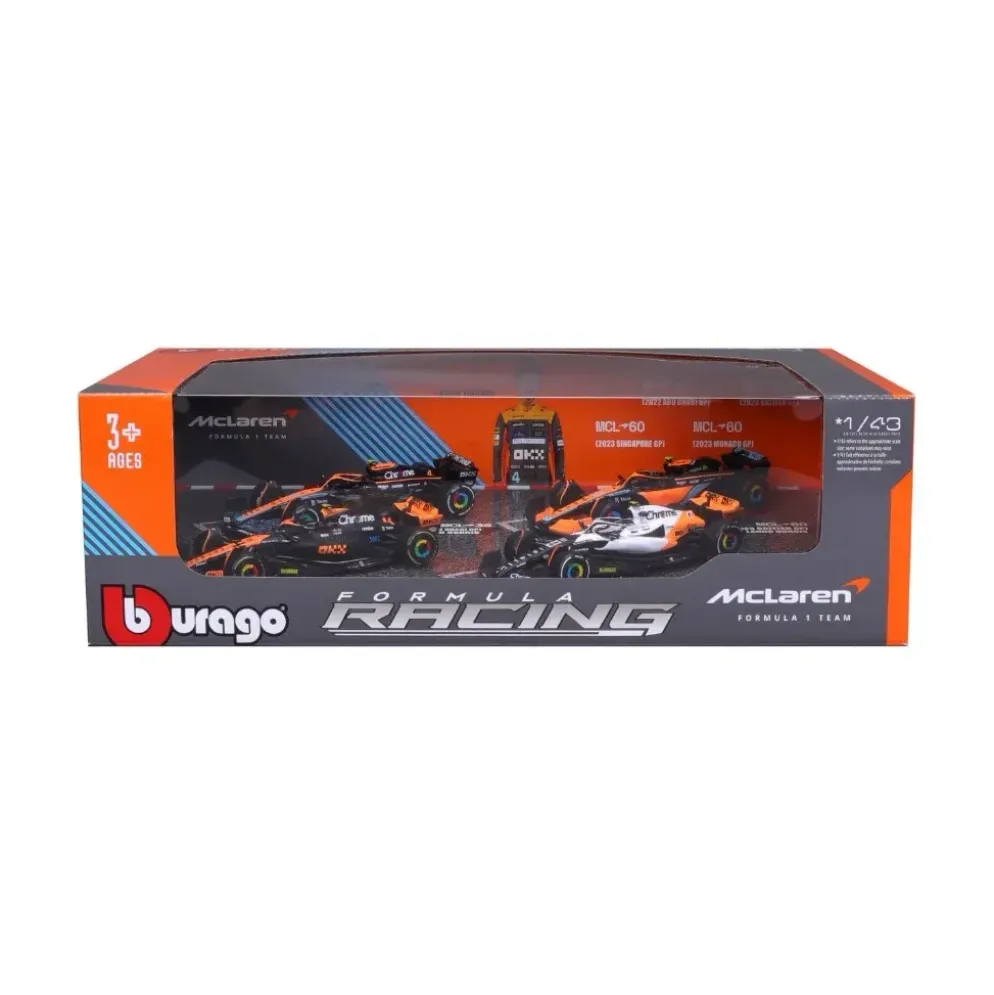 4 x Lando Norris - McLaren Formula 1 Team - Bburago - 1:43