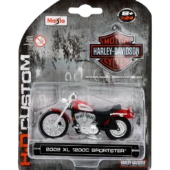 2002 XL 1200C Sportster - Harley - Röd - Maisto - 1:24
