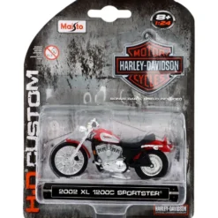 2002 XL 1200C Sportster - Harley - Röd - Maisto - 1:24