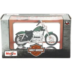 2012 XL 1200V Seventy-Two - Harley - Grön - Maisto - 1:18