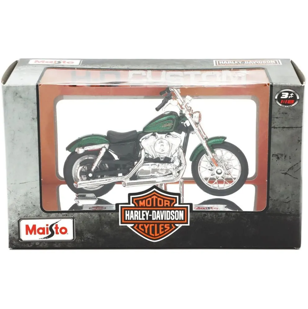 2012 XL 1200V Seventy-Two - Harley - Grön - Maisto - 1:18