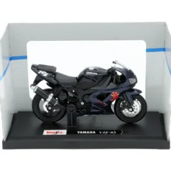 Yamaha YZF-R1 - Motorcykel - Svart - Maisto - 11 cm